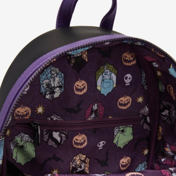 Loungefly Nightmare Before Christmas Characters Group Portrait Mini Bag & Wallet main image 4